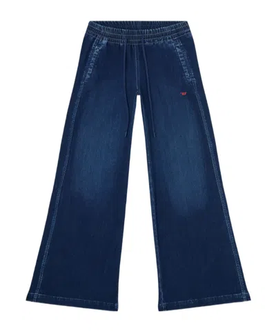 Diesel Relaxed Low Waist 2078 D-ainty Joggjeans In Blue