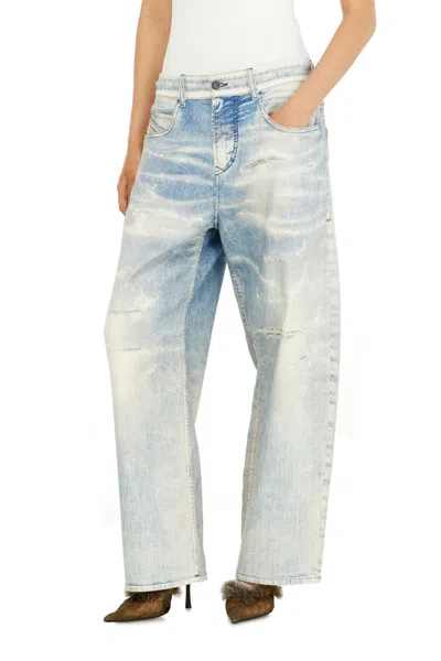 Diesel Relaxed Regular Waist 2097 D-enim-m Joggjeans, Light Blue, Zip Fly