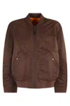 Diesel Reversible Oversize Jacket With Logo Detail In Brown