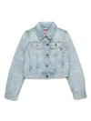 Diesel Rhinestone-embellished Denim Jacket In Blue
