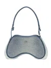 Diesel Rhinestone-embellished Shoulder Bag In Blue