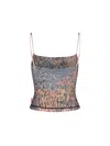 Diesel Rain-camo Nylon Camisole With Crystals