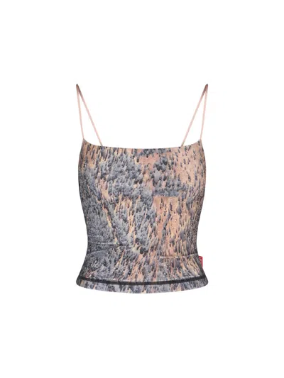 DIESEL RHINESTONE TANK TOP "T-HOP-P2"