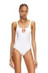 DIESEL RIBBED BODYSUIT WITH OVAL D PLAQUE
