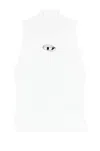 Diesel Women M-onervax Stand-up Collar Top In White