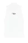 Diesel Women M-onervax Stand-up Collar Top In White