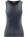 Diesel Sleeveless Ribbed Round Neck T-shirt
