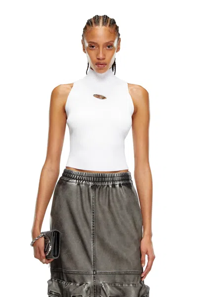 DIESEL RIBBED-KNIT TURTLENECK TOP