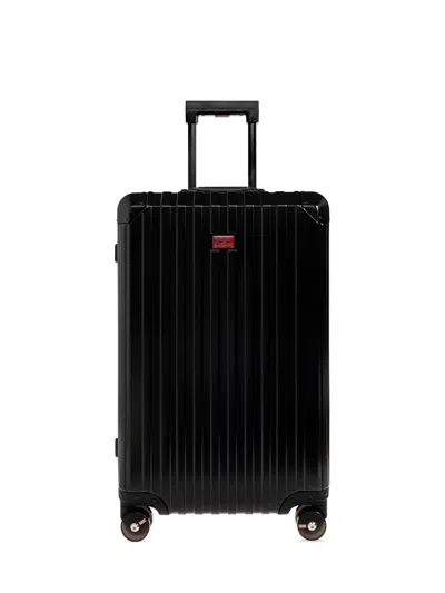 Diesel Ribbed Logo-plaque Suitcase In Pattern
