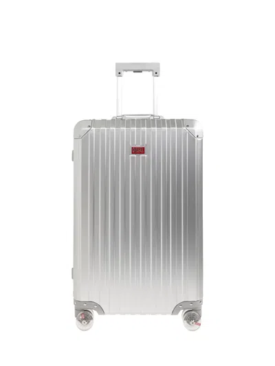 Diesel Ribbed Logo-plaque Trolley In Blue