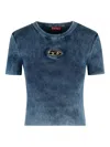 Diesel T-shirt M-anchor-a-ss In Cotton In Blue