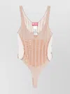 Diesel Seamless Bodysuit With Lingerie Illusion