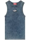 Diesel M-anchor-a-sl Ribbed Cotton Tank Top