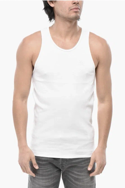 Diesel Ribbed Tank Top T-liftynew In White