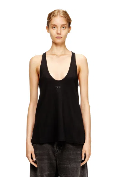 Diesel Ribbed Tank With Oval D In Multi