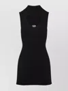 Diesel Womens 9xx M-olini Short Sleeveless Wool Knitted Mini Dress In Black
