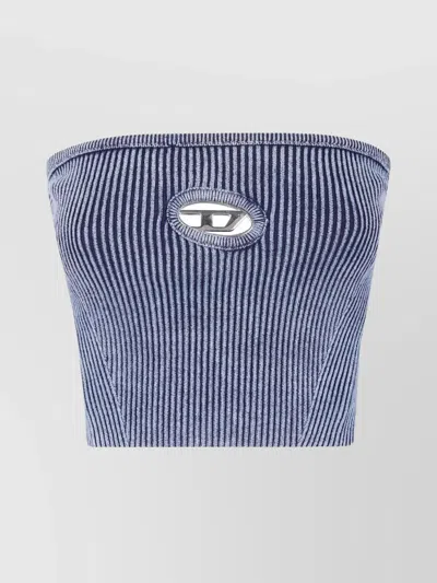DIESEL RIBBED TEXTURE STRAPLESS TOP BY CLARKSVILLEX