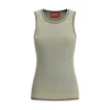 Diesel Ribbed Top In Green
