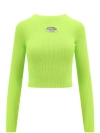 Diesel M-valary Logo-plaque Top In Green