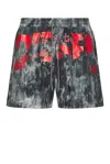 Diesel Black Rio-41-d-pop Swim Shorts In Black