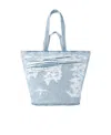 Diesel Rip-detailed Tote Bag In Blue