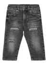 Diesel Ripped Jeans In Black
