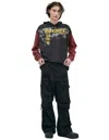 Diesel Ripped Kargo Trousers In Black