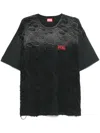 Diesel Distressed T-shirt In Black