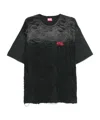 Diesel Distressed T-shirt In Black