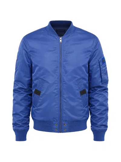 Diesel Ross Quilted Bomber Jacket In Blue