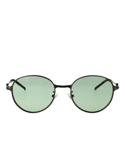 Diesel Round-frame Sunglasses In Black