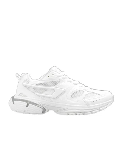 Diesel Round-head Sneakers In White
