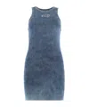 Diesel Mini Dress M-anchorage In Cotton In Blue