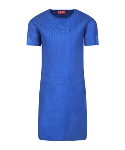 Diesel Round-neck Dress In Blue