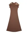 Diesel Round Neck Dress In Brown