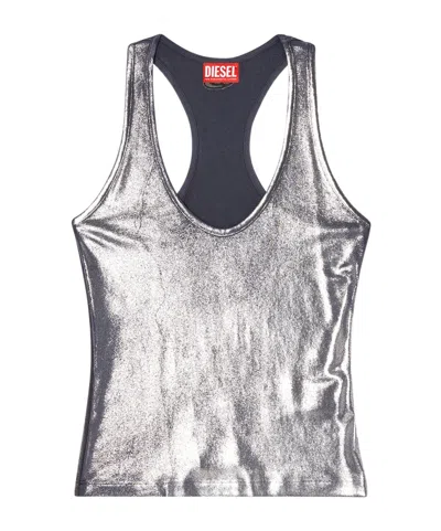 Diesel Round-neck Vest In Blue