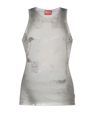 Diesel T-anny Tank Top In Grey