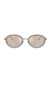 Diesel Round Sunglasses In Gray