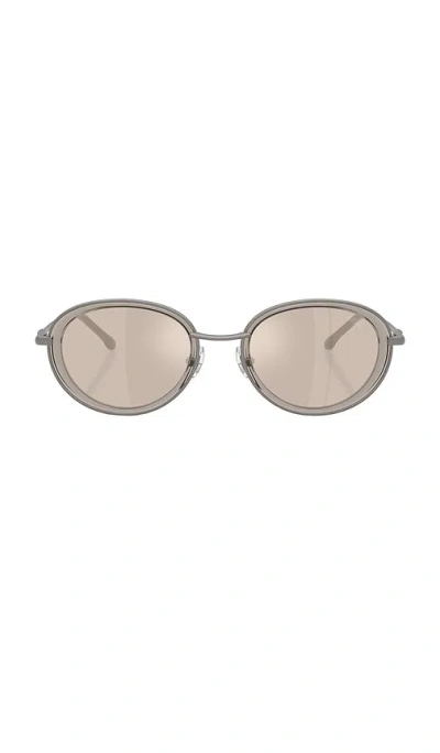 Diesel Round Sunglasses In Gray