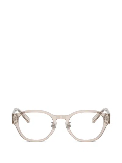 Diesel Round-frame Glasses In Neutral