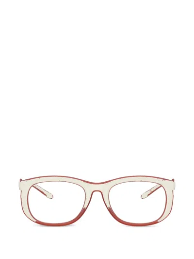 Diesel Round-frame Glasses In White