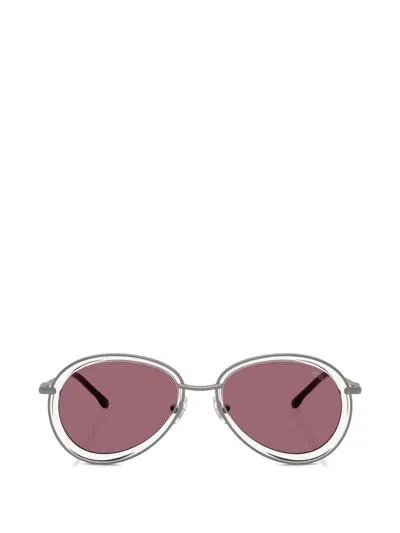 Diesel Round-frame Sunglasses In Gray