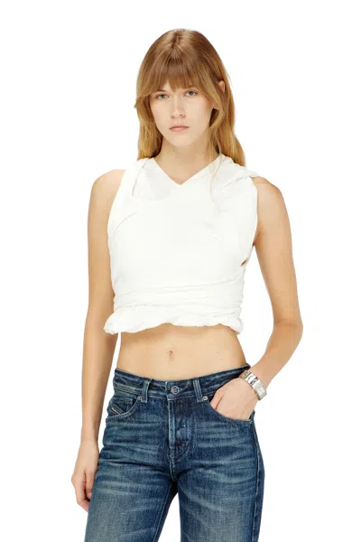 Diesel Rucked-up Tank Top In Double-layer Jersey