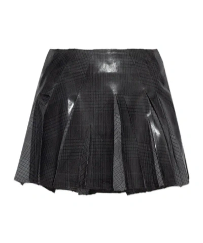 DIESEL DIESEL O-ZIRC PLEATED MINI SKIRT