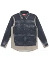 Diesel S-after-a Shirt Jacket In Black