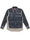 Diesel S-after-a Shirt Jacket In 黑色