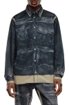 Diesel S-after-a Shirt Jacket In Black
