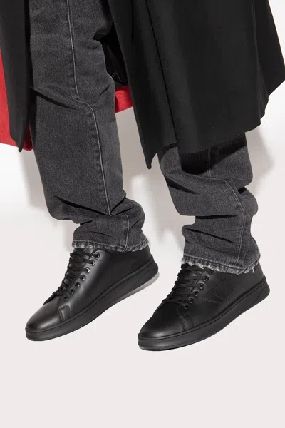 Diesel S Athene Low-top Leather Trainers In Nero