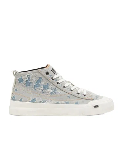 Diesel S-athos Mid Sneakers In White