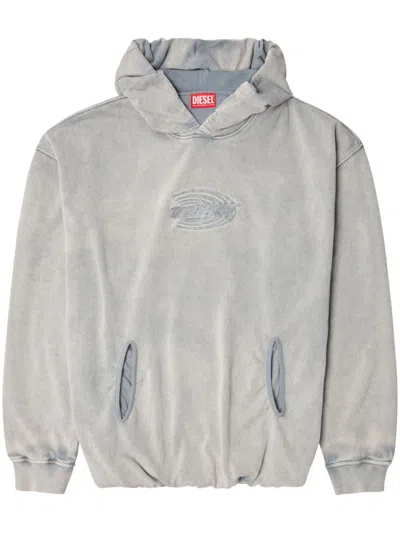 Diesel S-boxstic Hoodie In Gray